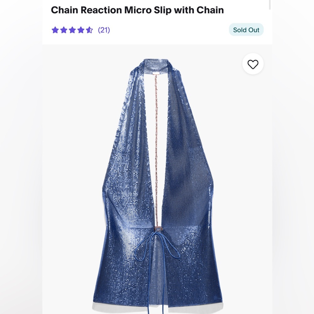 SAVAGE FENTY CHAIN LINK TOP 💙🦋